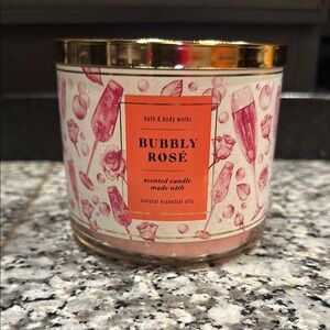 Bath & Body Works Bubbly Rosé Scented Candle - Pink